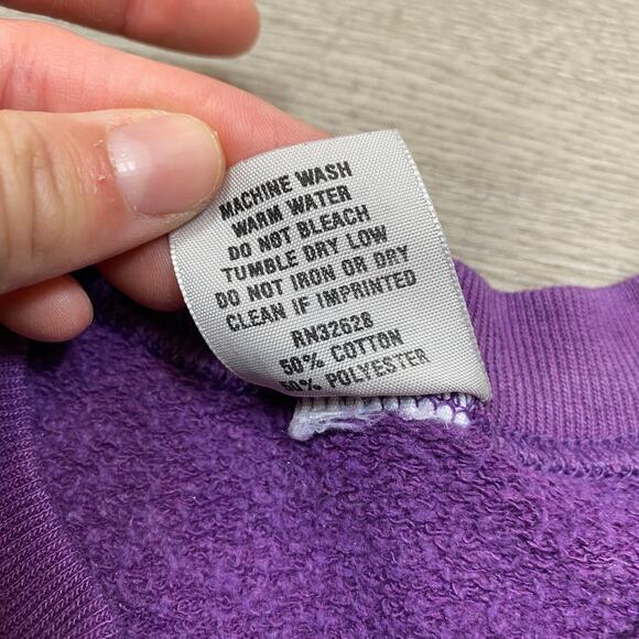 Vintage 90s Los Angeles Lakers Crewneck Pullover Sweatshirt Women's XL - Picture 7 of 11